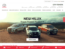 Tablet Screenshot of citytoyota.net.au